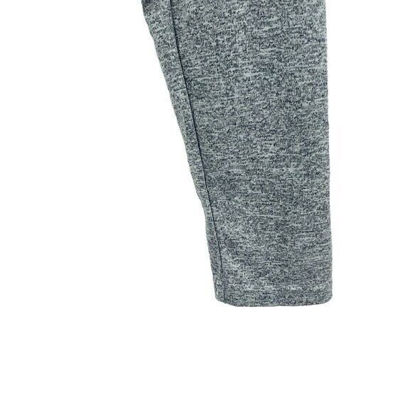 Crop Top Womens Large Cold Shoulder Heather Gray Surplice Faux Wrap V Neck Plung - Picture 6 of 7